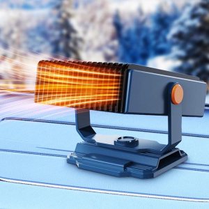 Calentador de automóvil de 12 V, descongelador y desempañador portátil de 150 W, calentamiento y enfriamiento rápidos 2 en 1 modos, con base Calentador de automóvil de 12 V, descongelador y desempañador portátil de 150 W, calentamiento y enfriamiento rápidos 2 en 1 modos, con base