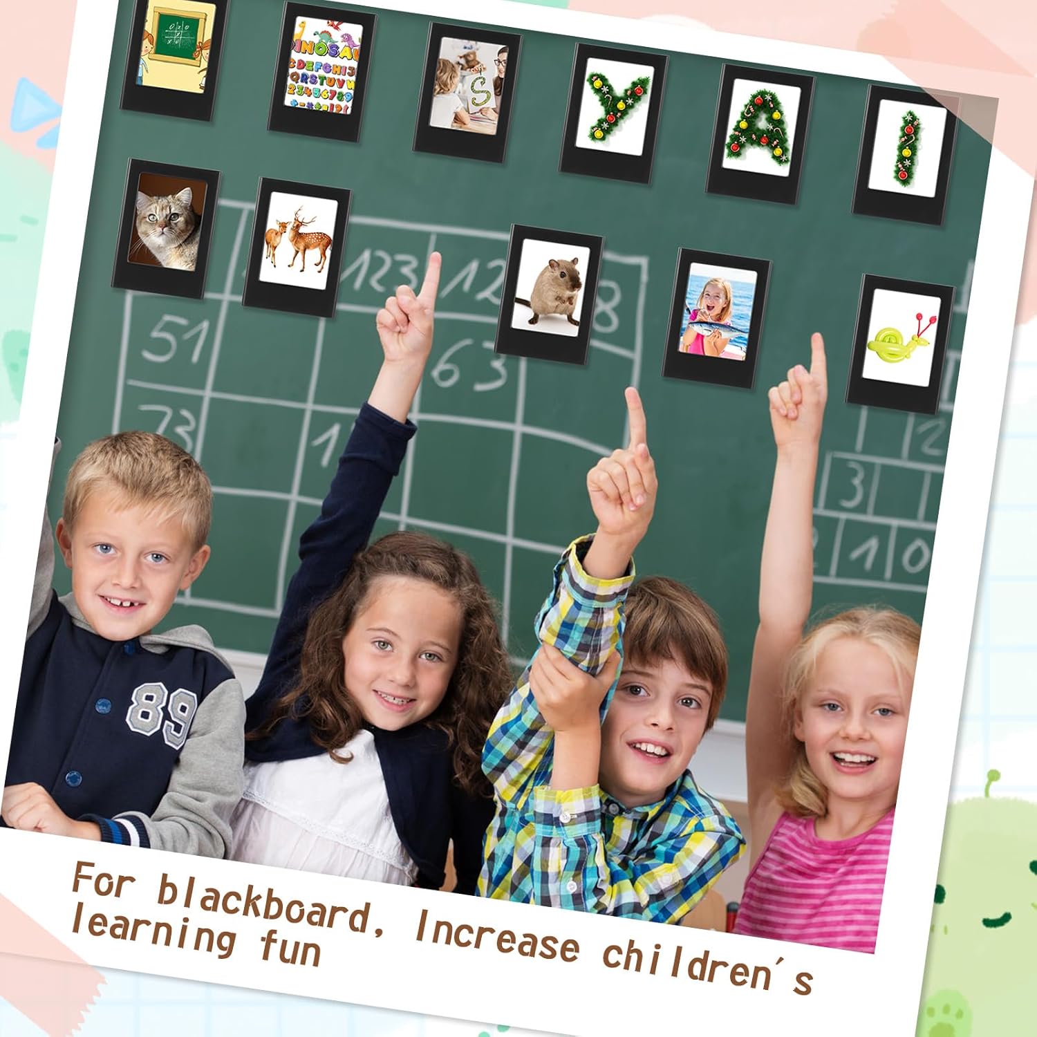 Paquete de 30 mini portarretratos magnéticos de 2 x 3 pulgadas, imán para refrigerador, portarretratos para mesa, juego de marcos de fotos