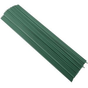 300 tallos florales de 16 pulgadas, tallos florales de calibre 2 para manualidades, corona de alambre y arreglos florales, verde oscuro 300 tallos florales de 16 pulgadas, tallos florales de calibre 2 para manualidades, corona de alambre y arreglos florales, verde oscuro
