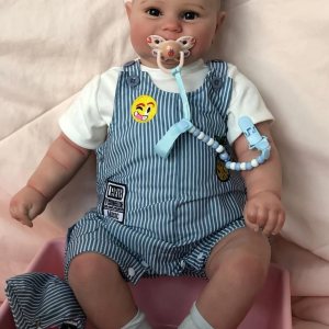 iCradle Big Boy Reborn Baby Dolls realista de 24 pulgadas hecho a mano Reborn bebé recién nacido de la vida real, muñeca de arte coleccionable para iCradle Big Boy Reborn Baby Dolls realista de 24 pulgadas hecho a mano Reborn bebé recién nacido de la vida real, muñeca de arte coleccionable para