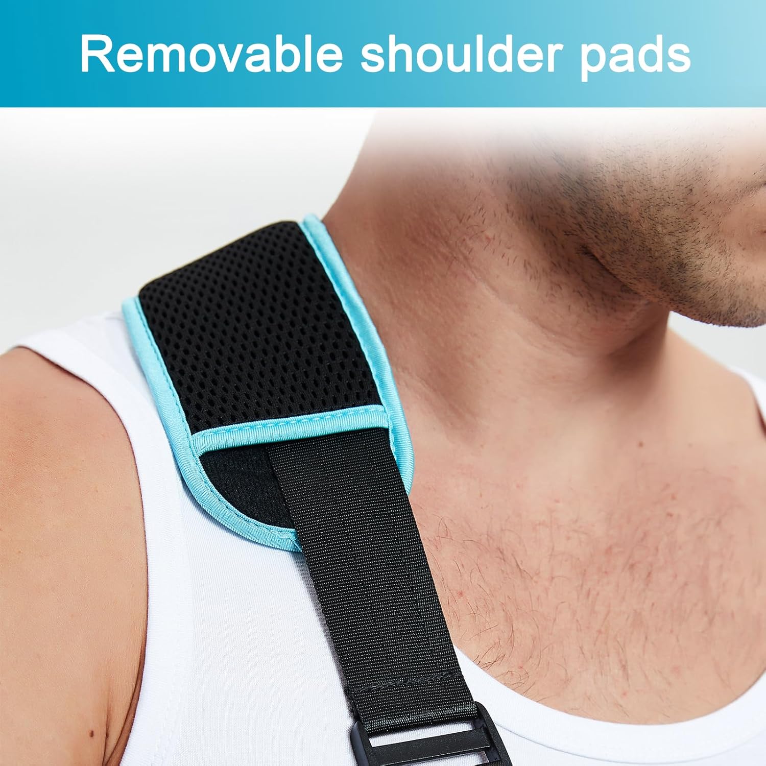 FUUXOO – Inmovilizador de hombro para brazo, soporte de puño rotador, cómodo arnés médico para lesiones de hombro, brazo izquierdo y derecho,