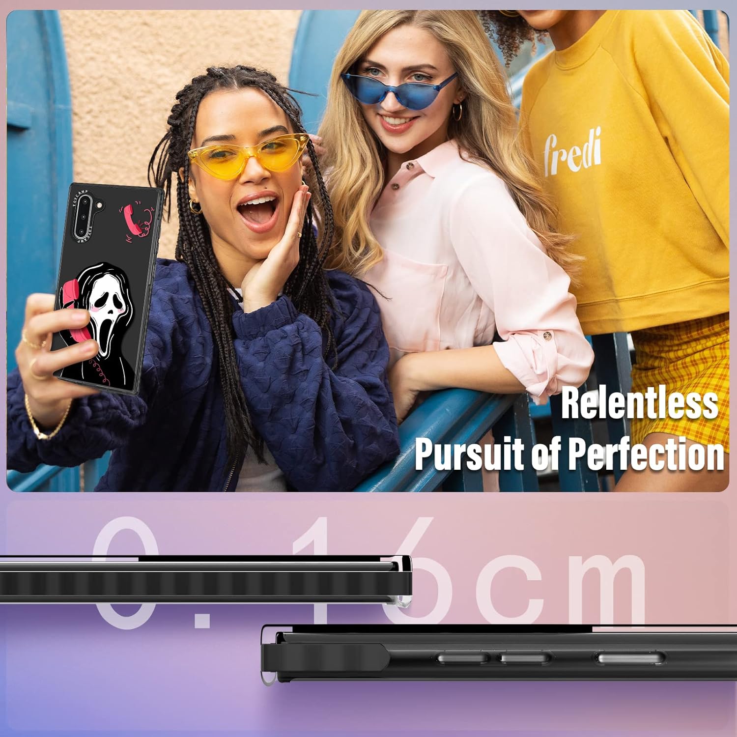 Toycamp Funda para Note 10, bonito y divertido diseño de esqueleto de calavera para mujeres, niñas, niños y adolescentes para Galaxy Note 10, bonita