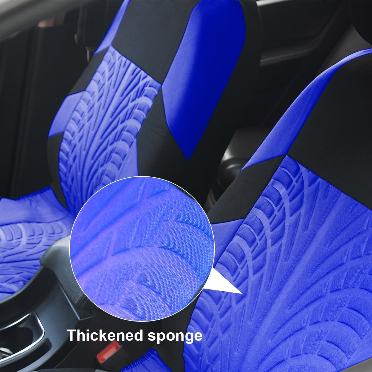 Fundas de asiento delantero de automóvil, 2 protectores de asiento de cubo de poliéster, suaves y transpirables, cojines deportivos de alta calidad,