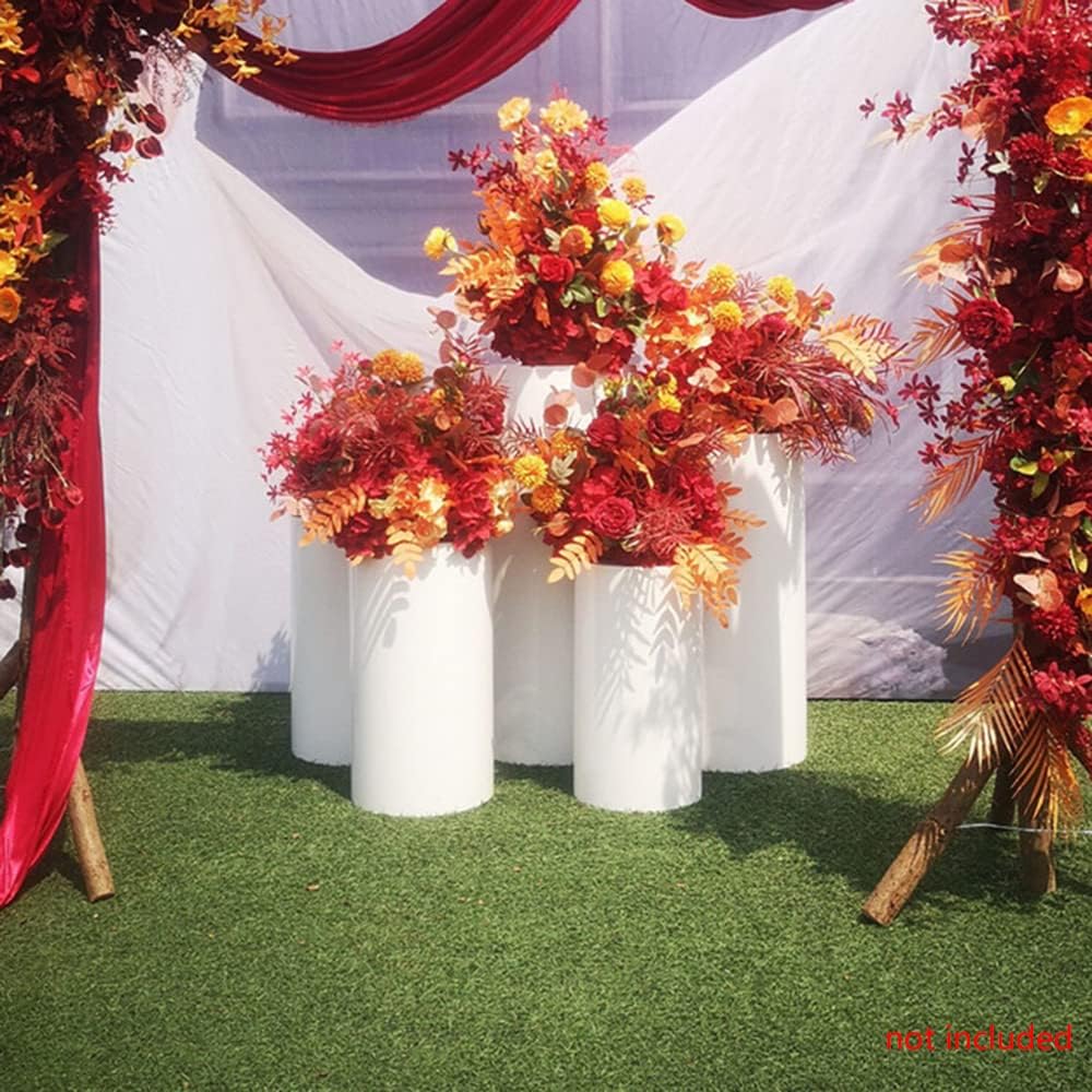 OCASAMI Soportes cilíndricos para fiesta, 3 piezas, soportes de pedestal cilíndrico para fiestas, soporte de pedestal para decoración, soporte de
