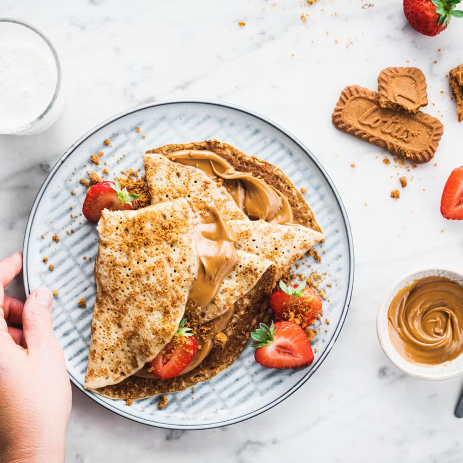 Lotus Biscoff, mantequilla para untar, cremoso, sin OMG + vegano, 25.4 onzas, paquete de 1