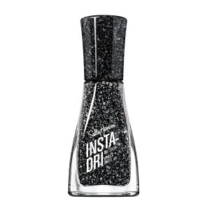 Sally Hansen, Insta-Dri – Esmalte para uñas en color negro con brillos, tono Powerslide Sally Hansen, Insta-Dri – Esmalte para uñas en color negro con brillos, tono Powerslide