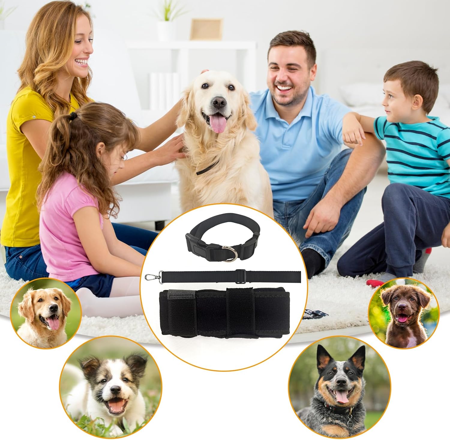 PLKO Rodillera para perro con estabilizadores laterales, soporte para ACL, luxación de la rodillera, artritis, calidez, estabilidad y alivio del