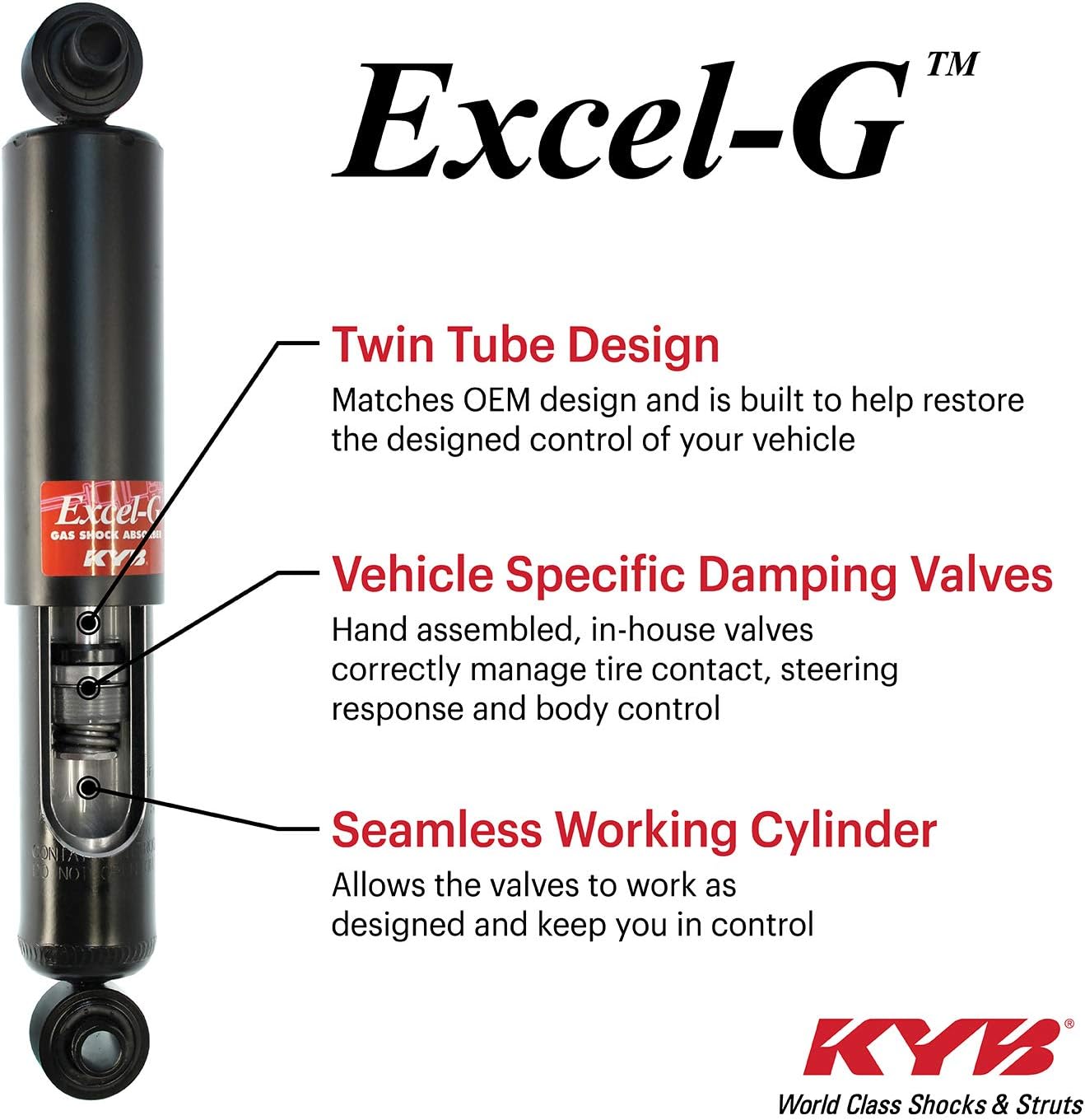 KYB 349027 Excel-G Amortiguador de gas