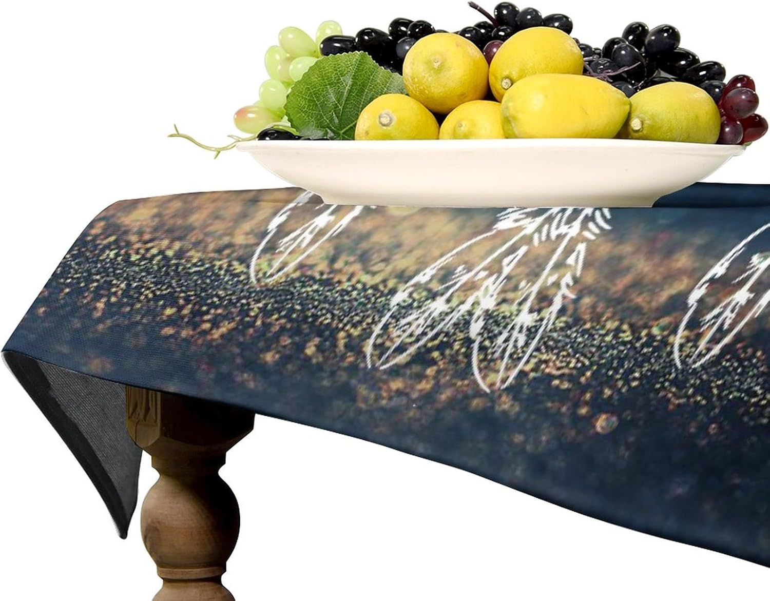 Mantel de vinilo de 60 x 110 pulgadas, mantel rectangular para mesa de café, atrapasueños, cielo estrellado, manteles para fiestas de tela para