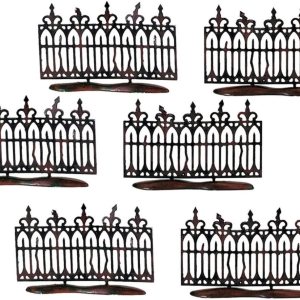 Cerca de hierro forjado Department 56 espeluznante, set de 6 Cerca de hierro forjado Department 56 espeluznante, set de 6