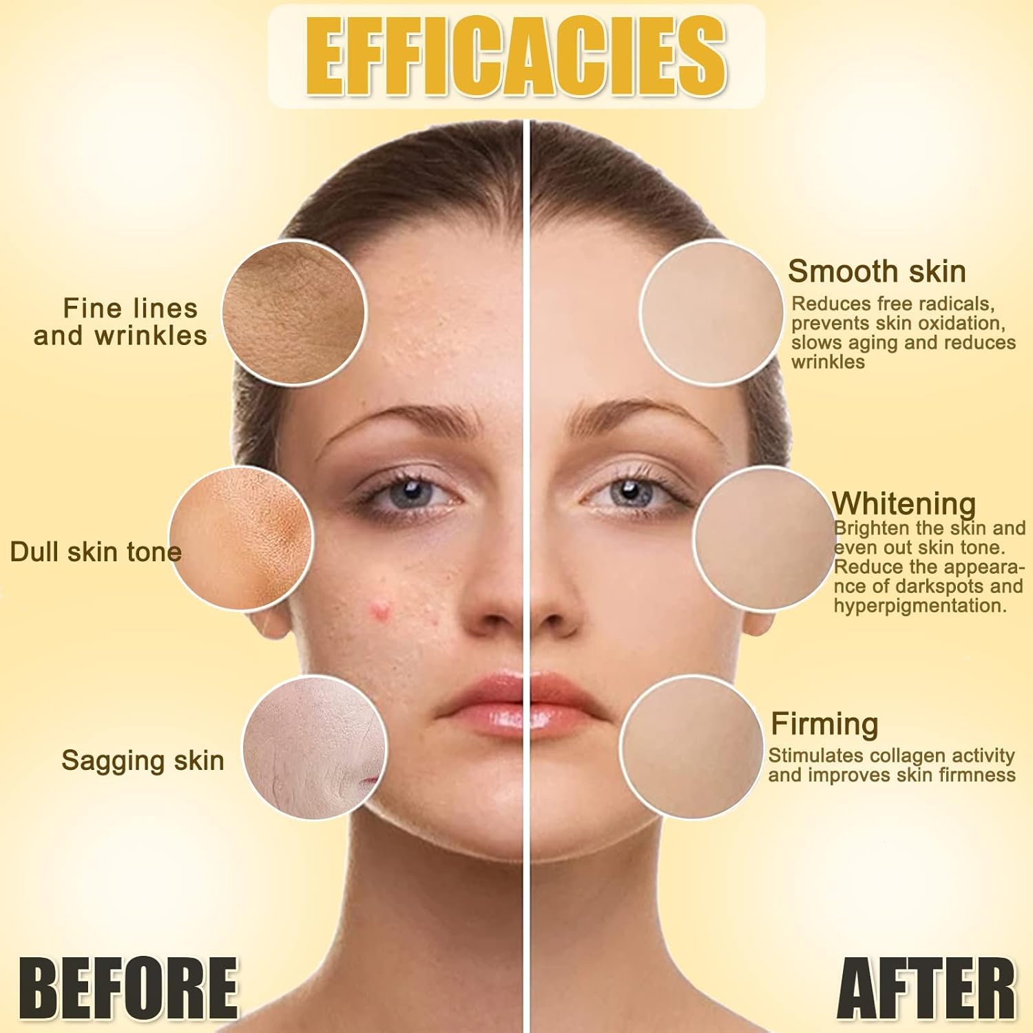 Máscara facial profesional de gelatina para tratamientos faciales  Mejora de oro de 24 quilates y rosa búlgara para el cuidado de la piel para