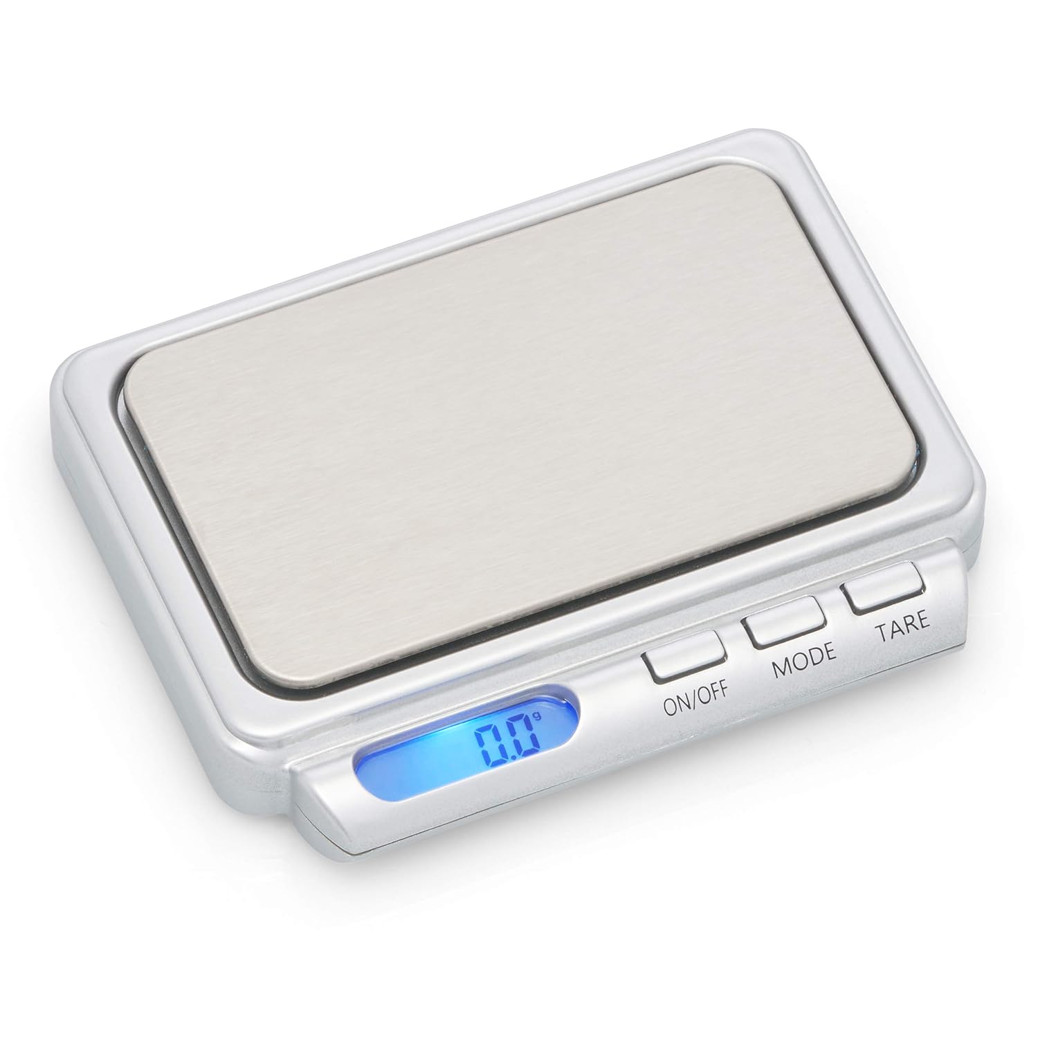 American Weigh Scales – Mini báscula digital de bolsillo – Multiuso, 600 x 0.00 oz – CARD2-600-SIL – Plata