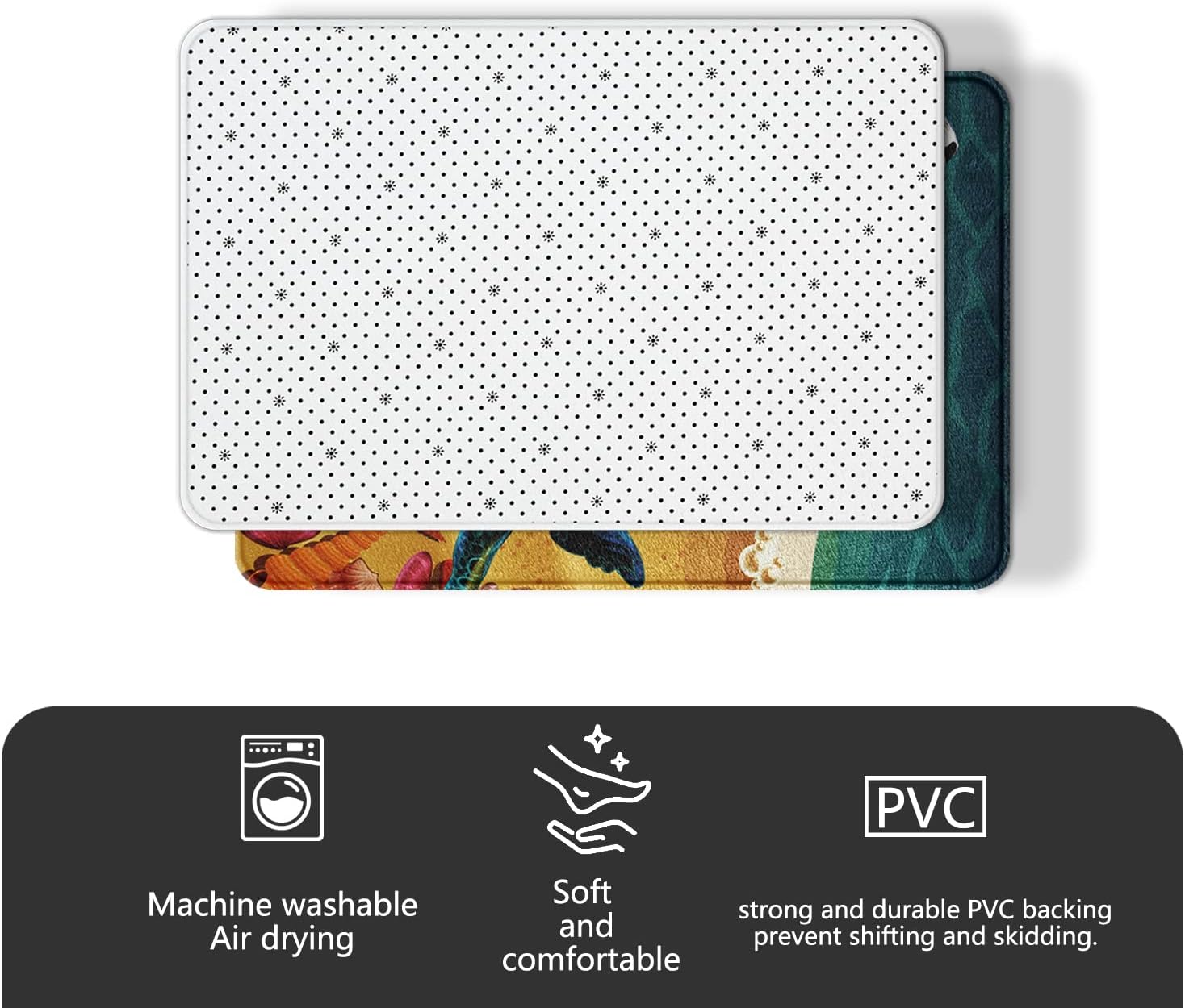 Alfombra de baño con estampado de vaca, antideslizante, absorbente, alfombra de baño con temática de animales, accesorios de baño con temática de