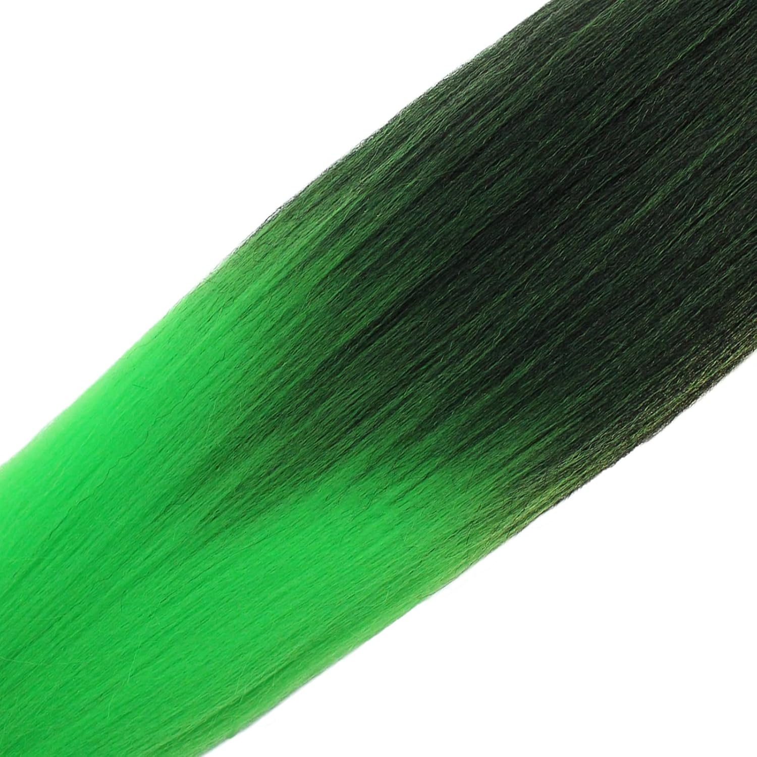 Cabello trenzado preestirado 1bverde neón, extensiones de cabello Kanekalon Box de 26 pulgadas, 6 paquetes de extensiones de cabello trenzado con