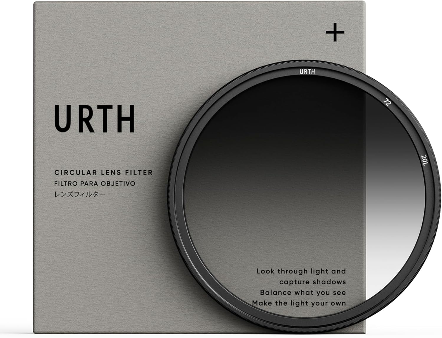 Urth Filtro de lente ND8 graduado suave de 2.835 in (Plus+)