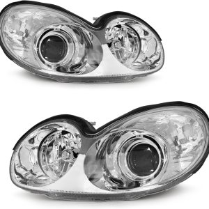 Compatible con faros Hyundai Sonata 2002 2003 2004 2005 para faros delanteros Sonata 02 03 04 05 con carcasa cromada, par de repuesto de lentes Compatible con faros Hyundai Sonata 2002 2003 2004 2005 para faros delanteros Sonata 02 03 04 05 con carcasa cromada, par de repuesto de lentes