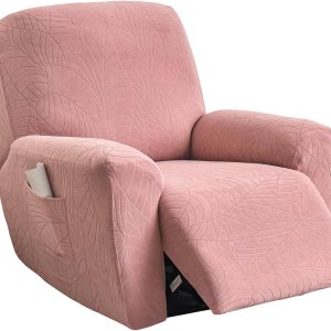 HAOYONG Fundas reclinables elásticas de jacquard Lazyboy, funda reclinable de 4 piezas para sillón reclinable de 1 asiento, fundas para sofá HAOYONG Fundas reclinables elásticas de jacquard Lazyboy, funda reclinable de 4 piezas para sillón reclinable de 1 asiento, fundas para sofá
