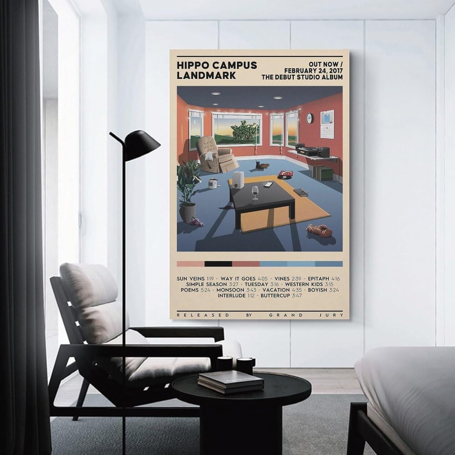 TALLJO Landmark by Hippo Campus (1) Póster de lienzo decorativo para pared, pintura de arte decorativo para sala de estar, dormitorio, regalo, sin