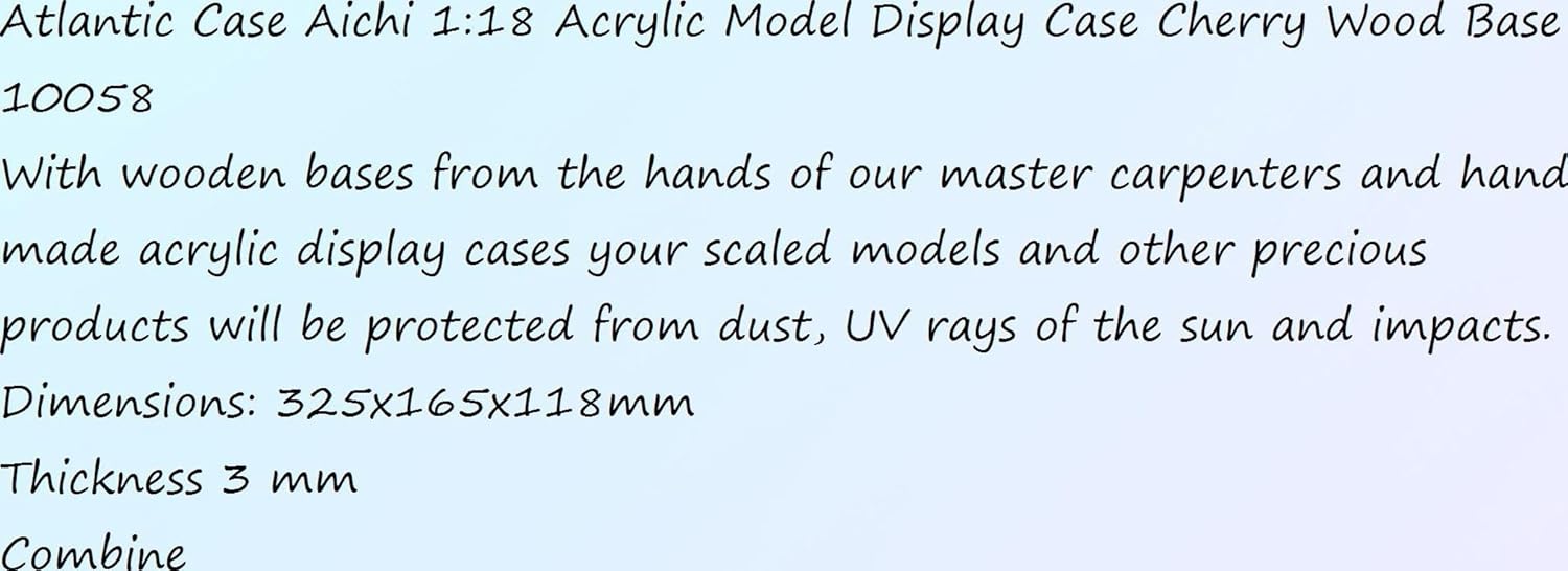1005 Hobby Collect kit Case Aichi 118 Surface Model Display Case Cherry Wood Base 10058