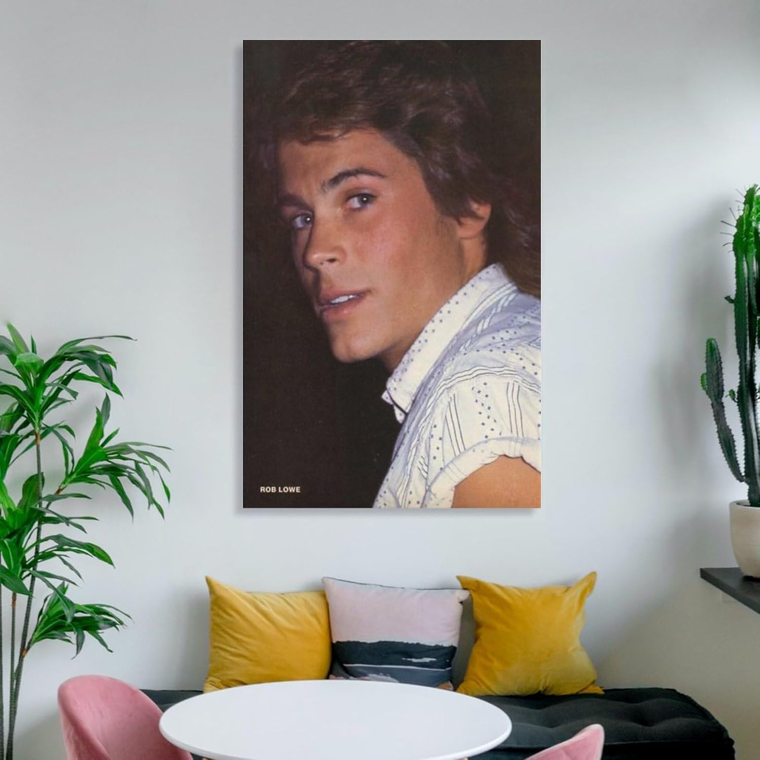 Pósteres artísticos de Rob Lowe de actores masculinos estadounidenses, impresión artística de pared, pintura fotográfica, cuadro colgante,