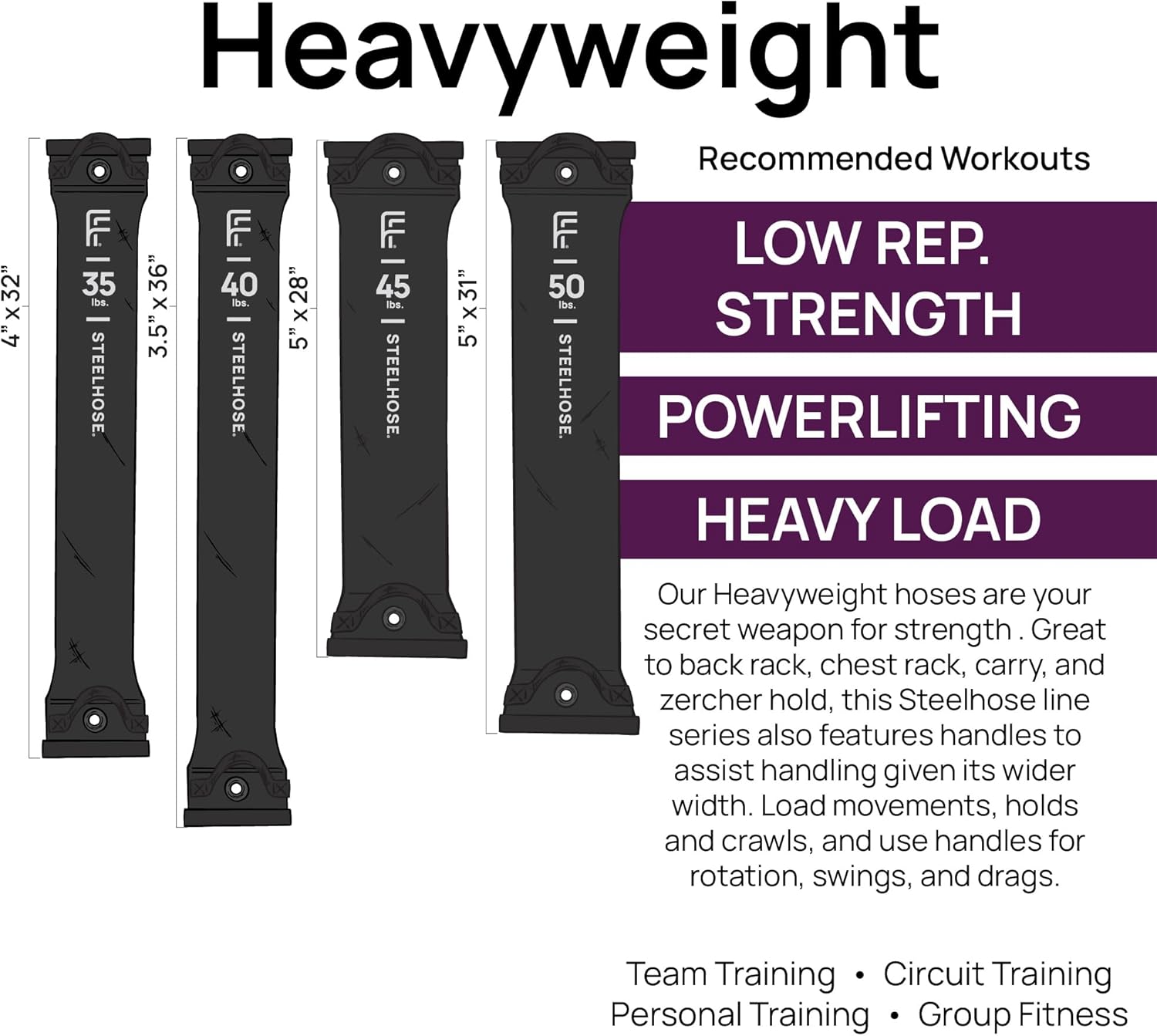 FitFighter Steelhose  (40 libras negro)  Ideal en cualquier lugar interior, exterior, gimnasio en casa  Entrenamiento total del cuerpo  5