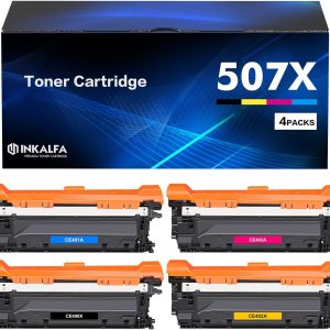 inkalfa 507X 507A Cartucho de tóner de repuesto compatible con HP 507A 507X CE400X CE400A CE401A CE402A CE403A Enterprise M551 M551n M551dn M551xh inkalfa 507X 507A Cartucho de tóner de repuesto compatible con HP 507A 507X CE400X CE400A CE401A CE402A CE403A Enterprise M551 M551n M551dn M551xh