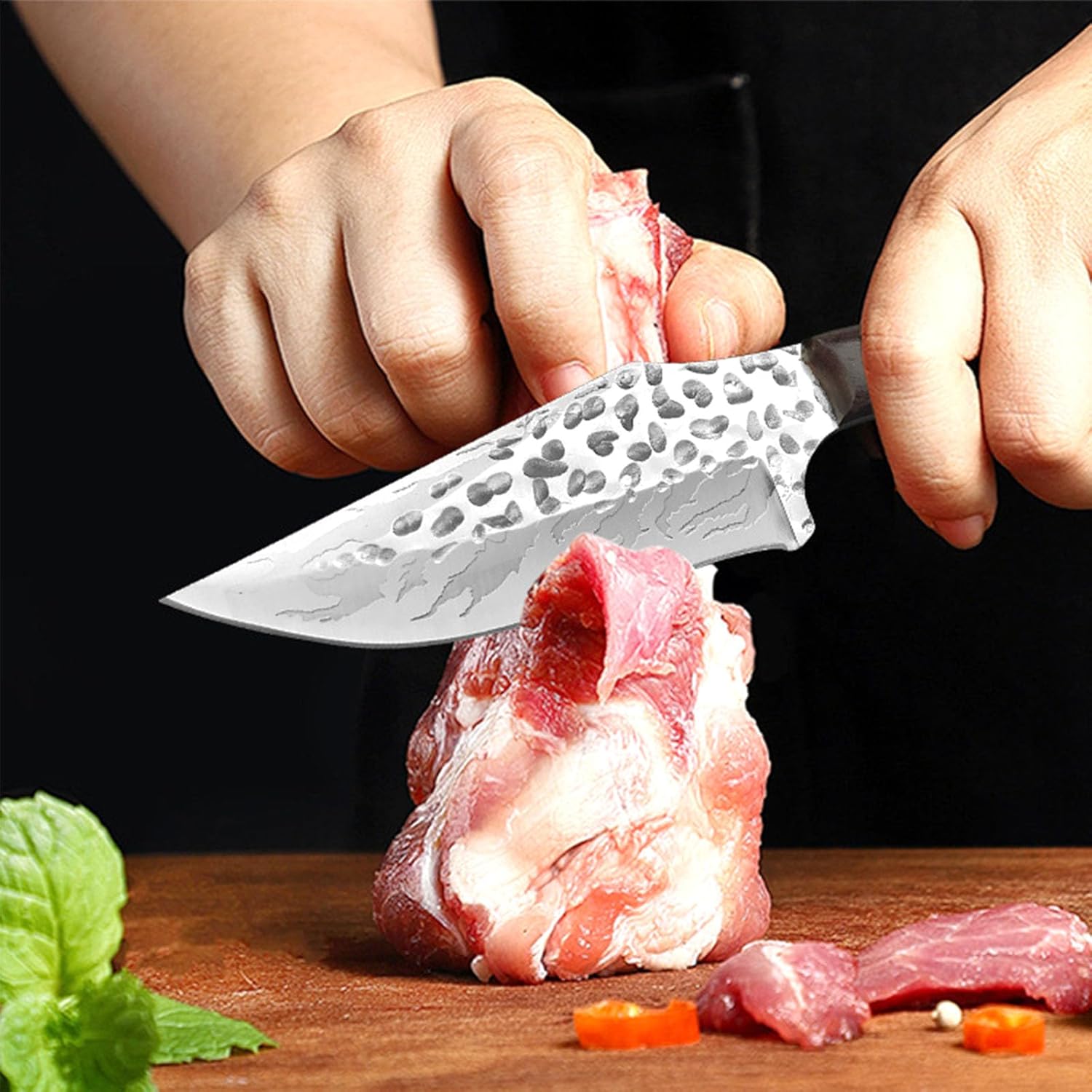 Cuchillo de caza de 8.27 pulgadas, cuchillo táctico de supervivencia de hoja fija de acero inoxidable con funda y mango ergonómico antideslizante