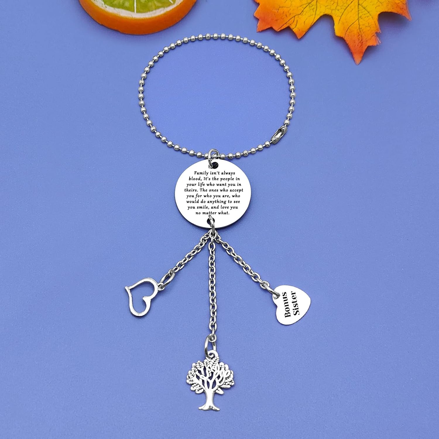 Adorno colgante de automóvil, regalos para cuñada no biológica, regalo para cuñada, regalos adicionales para hermana de hermana, regalos de Navidad,