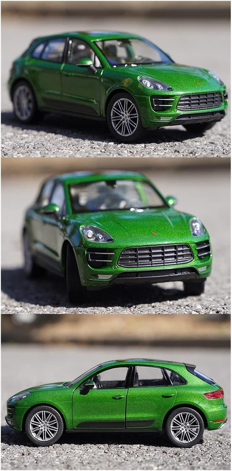 Vehículo de aleación preciable modelo 1 24 para Porsche Macan Turbo aleación modelo de coche fundido a presión juguete regalo de cumpleaños para