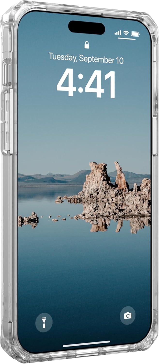 URBAN ARMOR GEAR UAG – Funda compatible con iPhone 15 Pro Max de 6.7 pulgadas Plyo Iceoro rosa con imán integrado compatible con carga MagSafe,