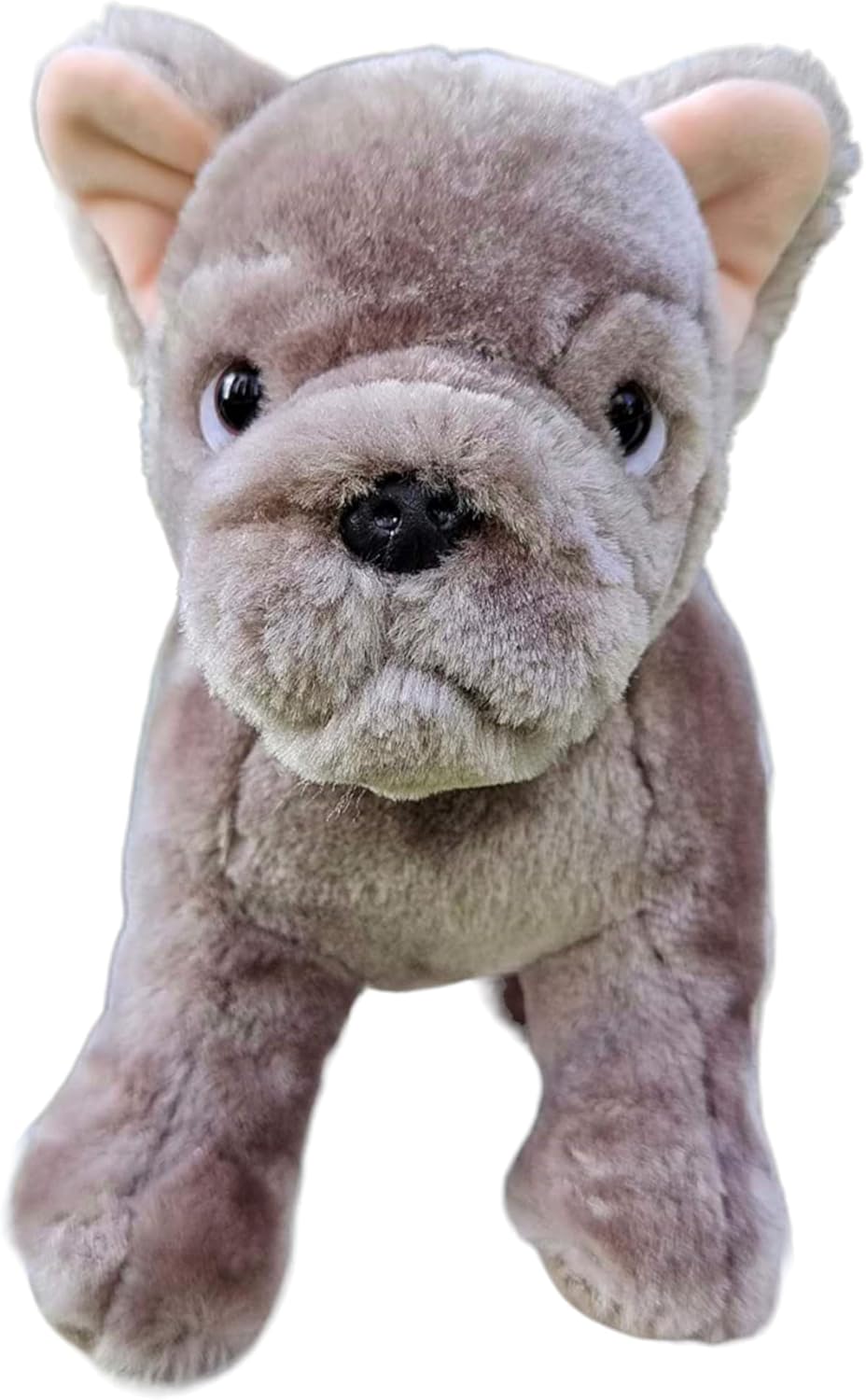 zinici Peluche de bulldog francés  Animal de perro de felpa Frenchie esponjoso  Regalo de juguete suave para niños  8 pulgadas