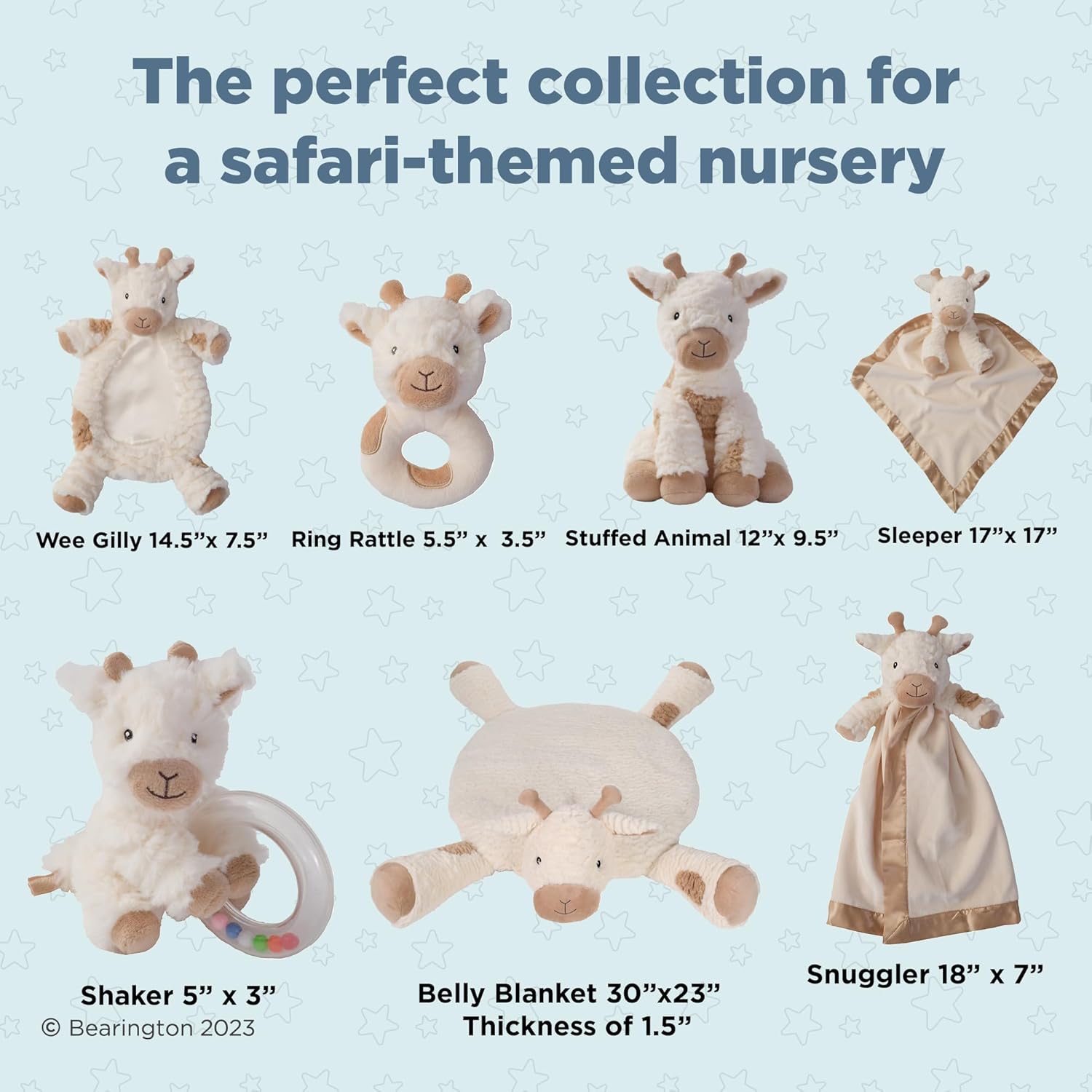 Bearington Lofty – Jirafa de peluche de 11 pulgadas, animales de peluche para bebés, peluche de jirafa
