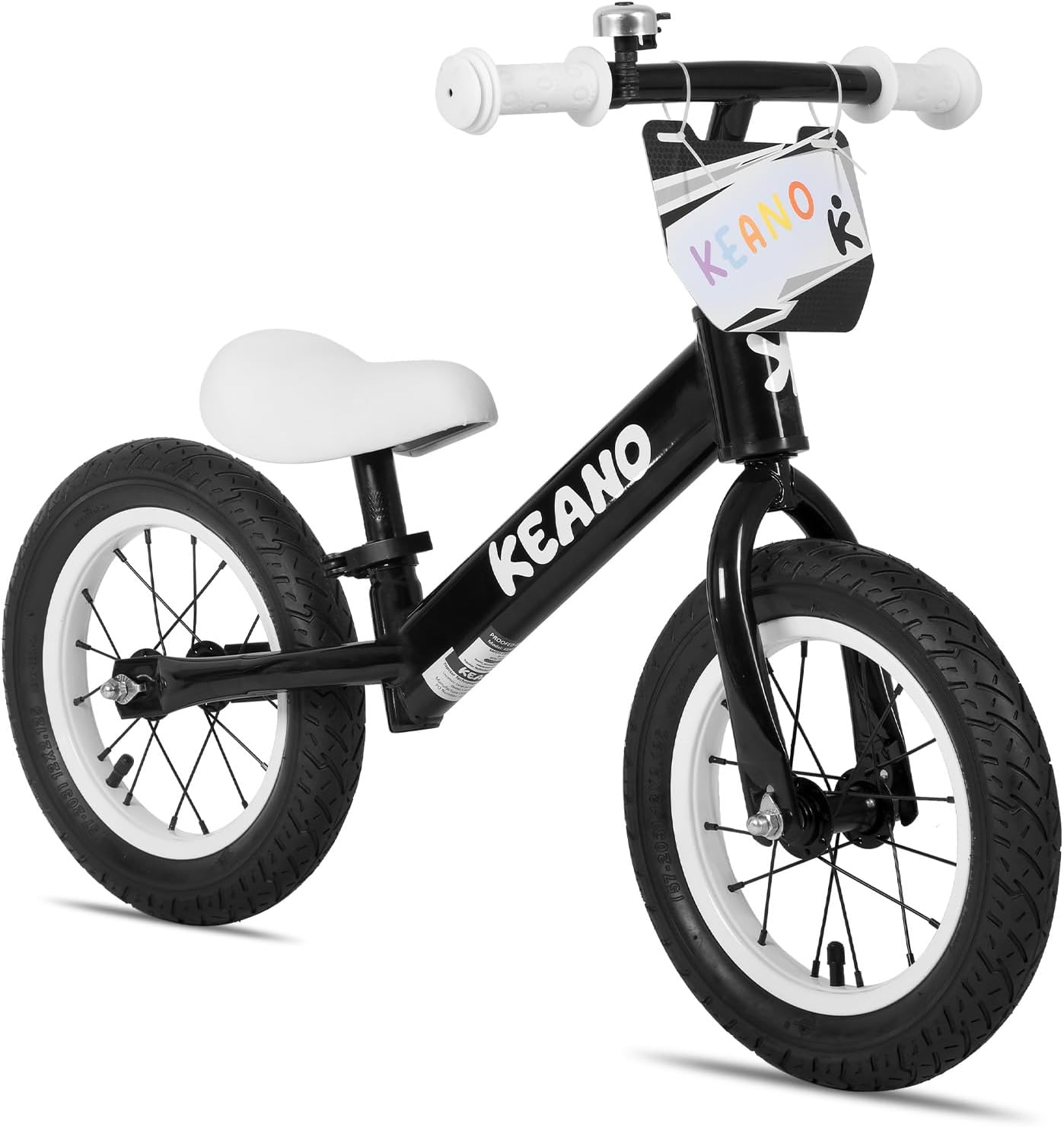 JOYSTAR Bicicleta de equilibrio de 12 pulgadas para niños y niñas de 18 meses, 2, 3, 4 y 5 años, bicicleta ligera para niños y niñas con manubrio y