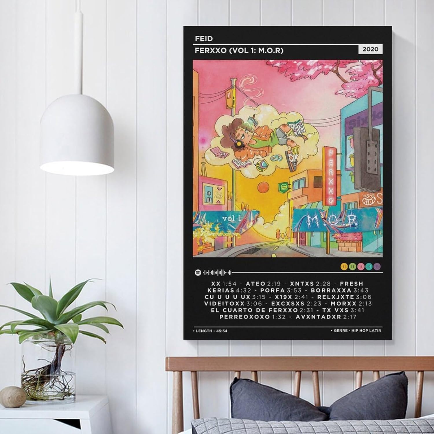 DAXXIN Feid – Ferxxo – 1 póster de lienzo decorativo para pared, pintura artística para sala de estar, dormitorio, regalo, sin marco, estilo sin