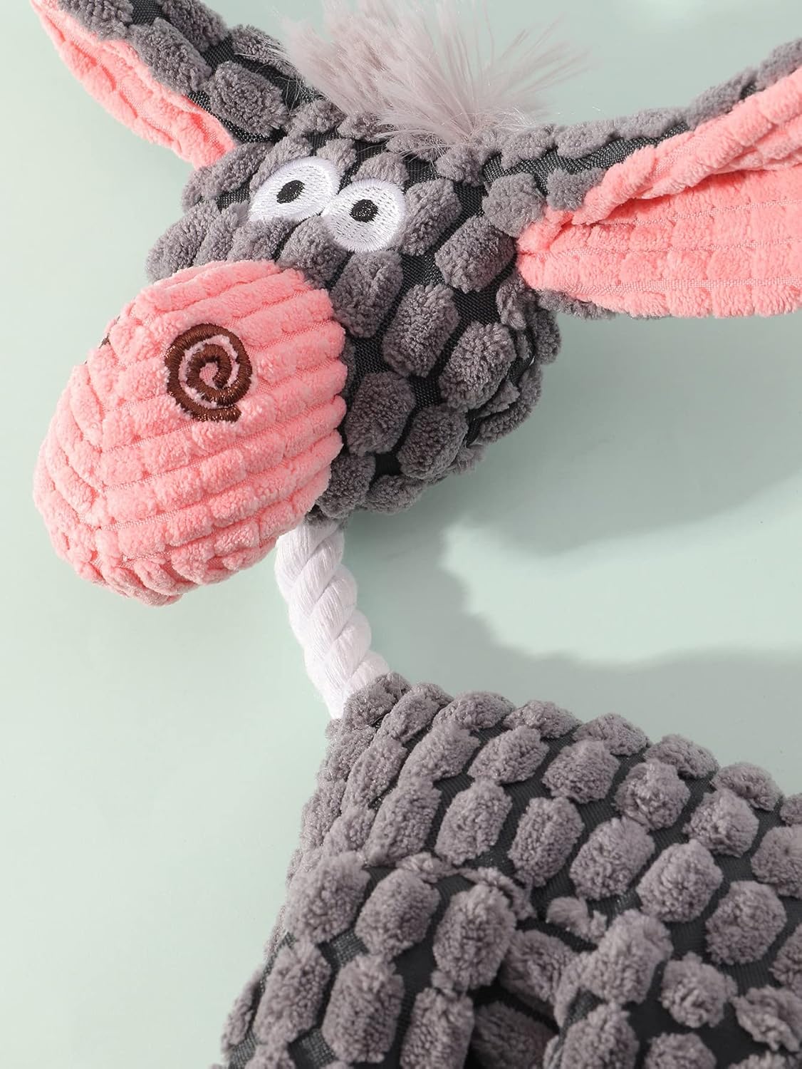 QWINEE Juguete de peluche para perros, animales de dibujos animados, juguete para masticar, juguetes chirriantes para gatos, cachorros, perros