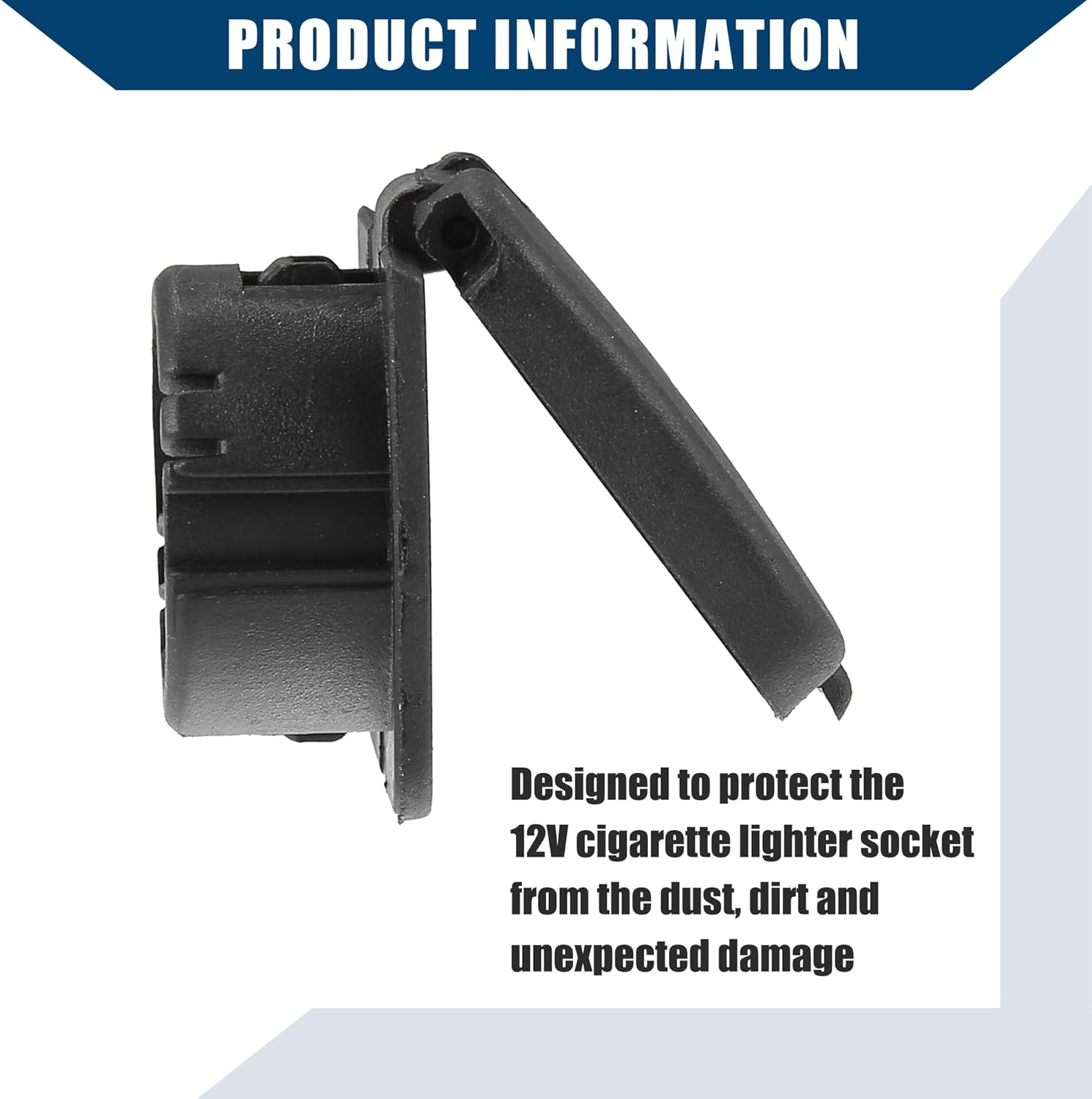 BB5Z-19A487-BATapa delantera derecha12V para Ford F-150 para Ford Edge 2011-2021  Tapa de enchufe para encendedor de cigarrillosImpermeablePlástico