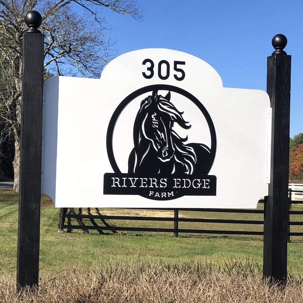 RealSteel, Custom Metal Sign, Personalized Horse Stable Signs, Farmhouse Wall Decor, Family Name Art, Custom Name, Porch, Patios, Gift