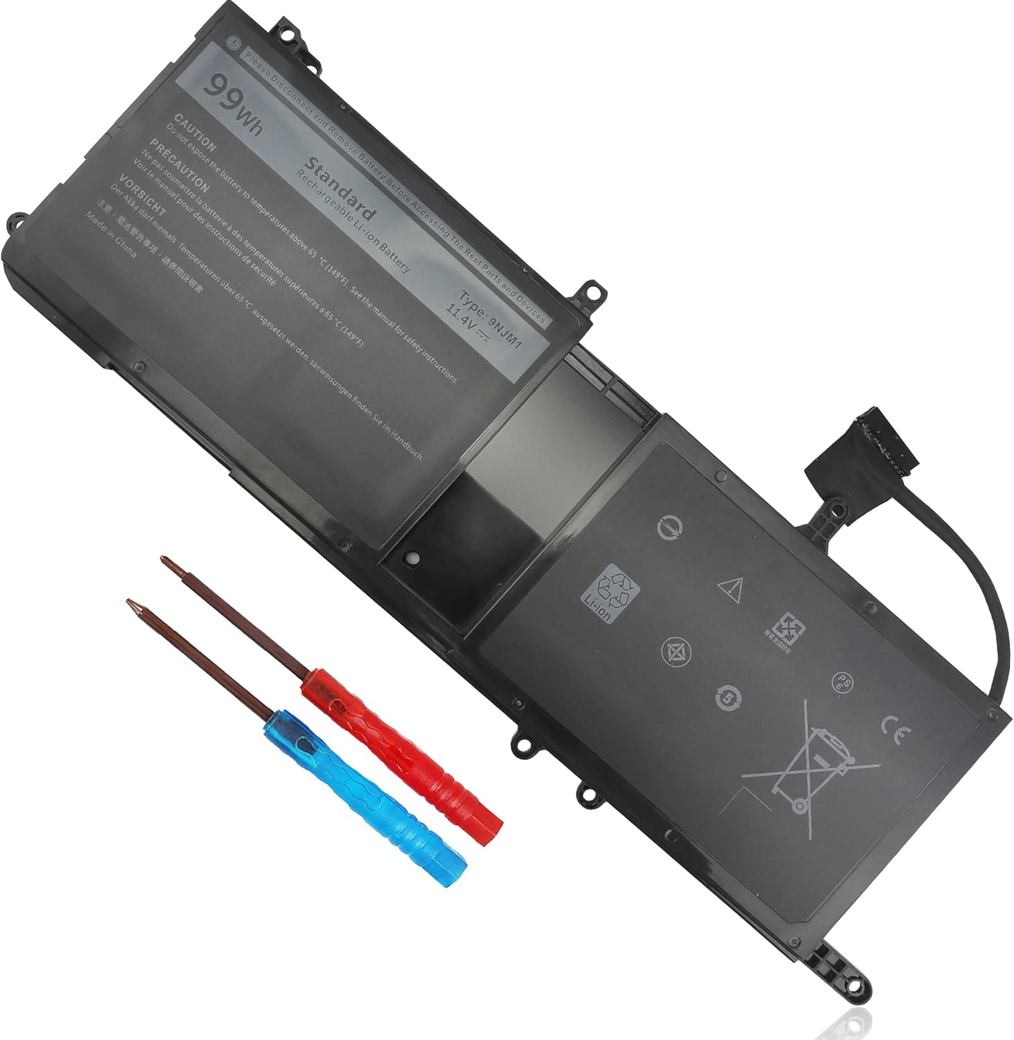 Batería 99WH 9NJM1 para Dell Alienware 15 R3 R4 17 R4 R5 P31E P69F P31E001 P31E002 P69F001 P69F002 ALW17C-D1738 D1748 D1755 46 D46 48 D2738 D2748