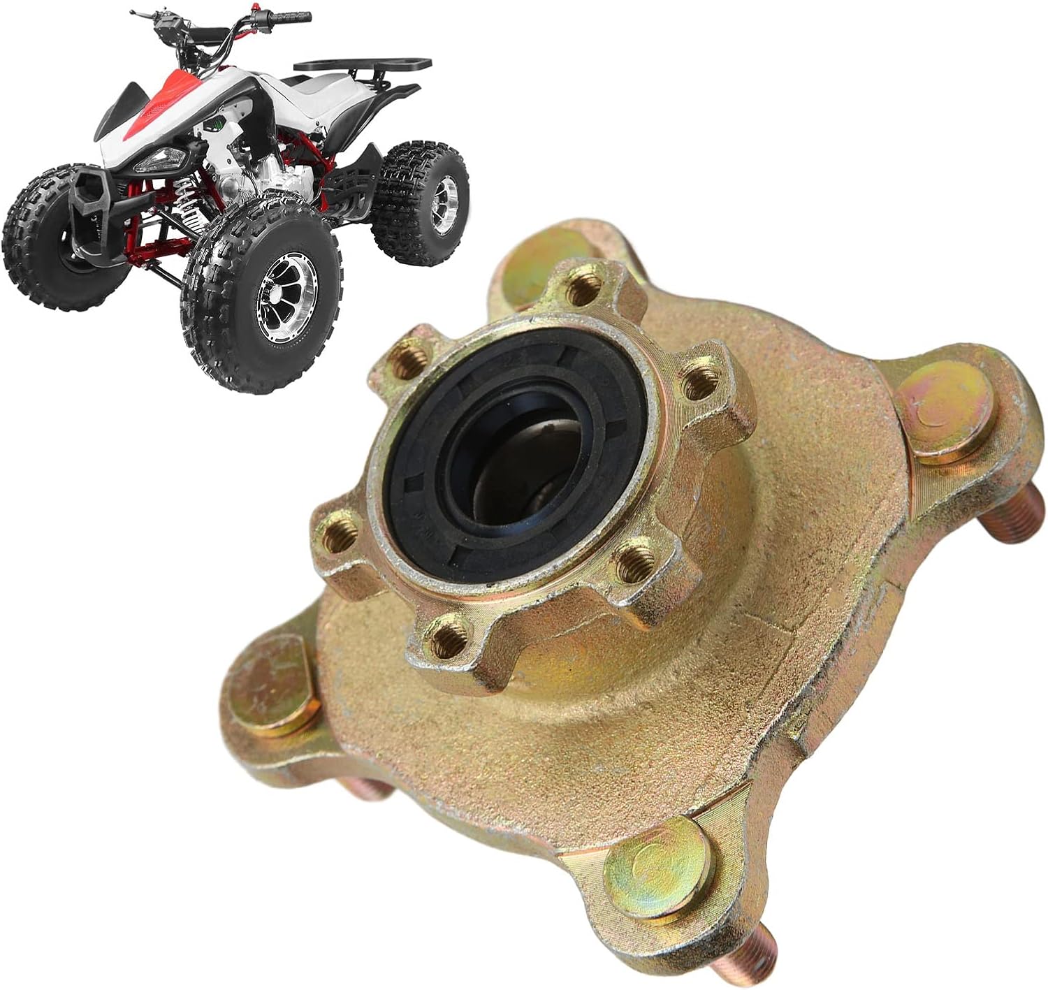 4 pernos de freno de la rueda del cubo de la rueda del disco delantero de la aleación de acero del cubo de la llanta para Go Kart ATV 4 ruedas