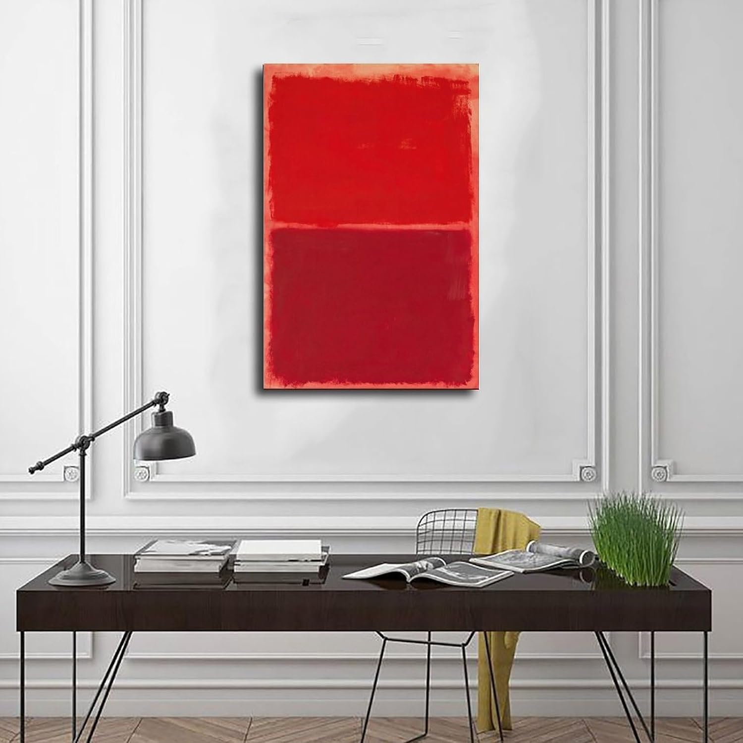 Mark Rothko – Lienzo decorativo para pared, diseño de cuadros para sala de estar, dormitorio, estilo marco, 24 x 36 pulgadas (23.6 x 35.4 in)