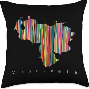 Franelas CSS Venezuela Multicolor  Regalo para venezolanos  Almohada cojin, 18 x 18 pulgadas Franelas CSS Venezuela Multicolor  Regalo para venezolanos  Almohada cojin, 18 x 18 pulgadas