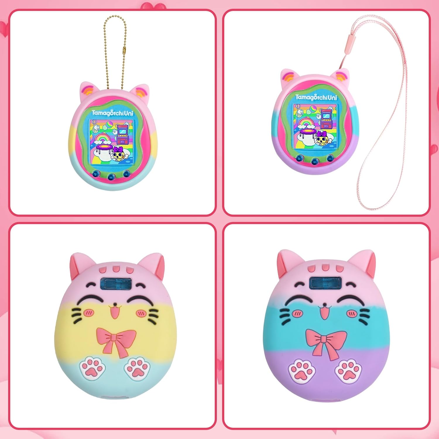 Tamagotchi Uni – Funda de silicona para máquina virtual para mascotas, protector de pantalla compatible con Tamagotchi Uni Watch Digital Pet (funda