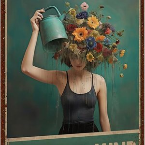 Letrero de hojalata vintage con texto en inglés Be Kind to Your Mind, letrero de metal retro para decoración de pared para amantes de las plantas de Letrero de hojalata vintage con texto en inglés Be Kind to Your Mind, letrero de metal retro para decoración de pared para amantes de las plantas de