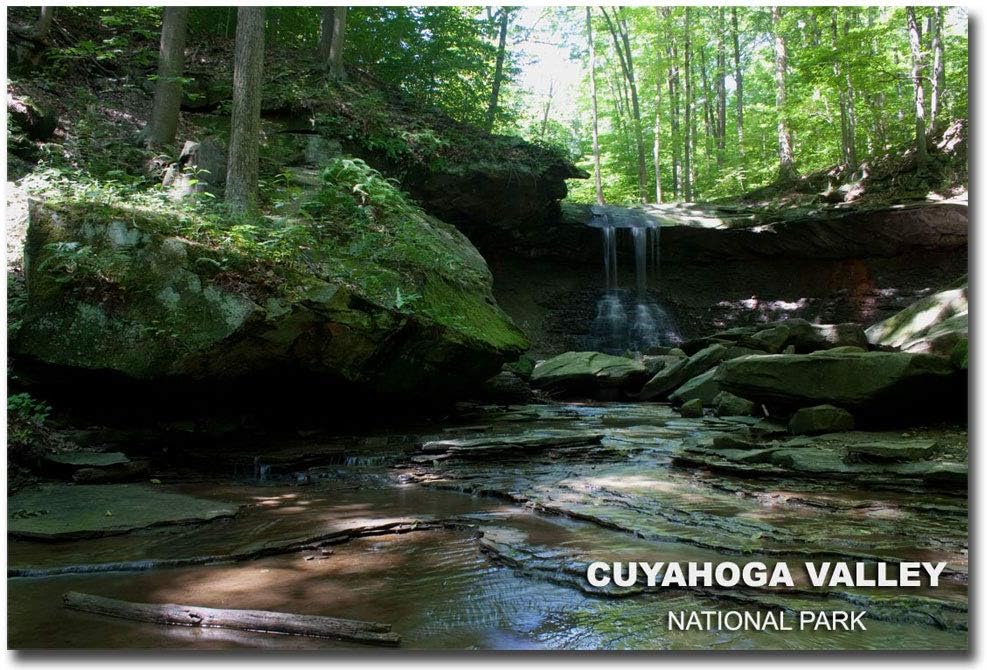 Imán de viaje para refrigerador del parque nacional del valle de Cuyahoga, tamaño 2.5 x 3.5 pulgadas