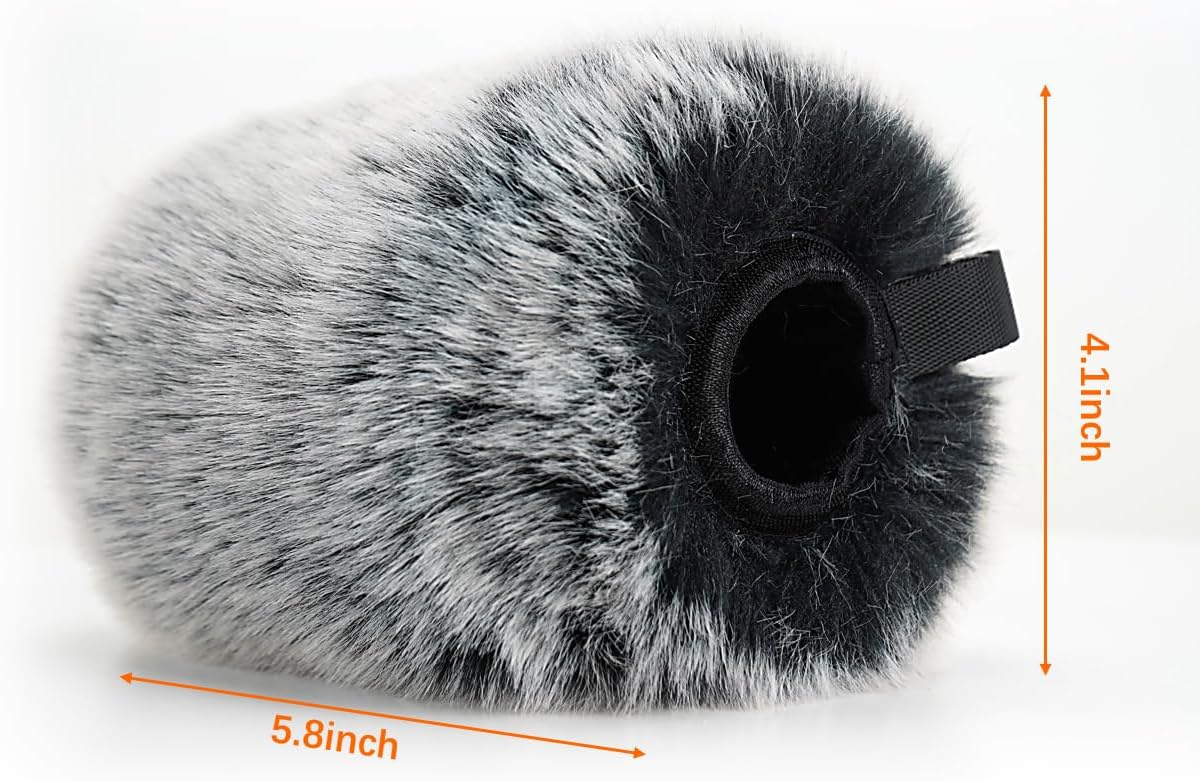 Parabrisas de micrófono para Hyperx Quadcasts, funda de micrófono de gato muerto peludo para filtrar el ruido del viento, los zumbidos y el ruido de