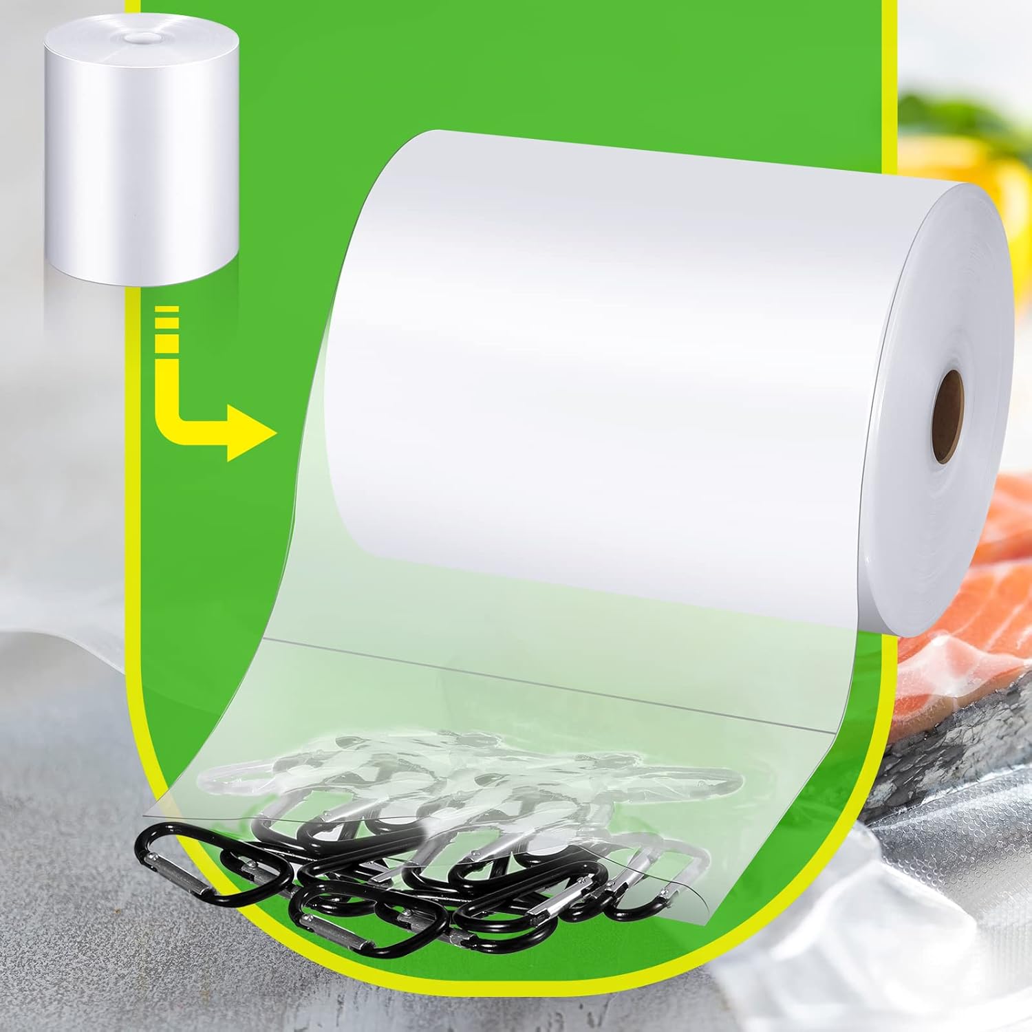 Rollo de tubo de polietileno transparente de LDPE, rollo de tubos de caramelo Lei de plástico a granel para embalaje, mudanza y almacenamiento (8