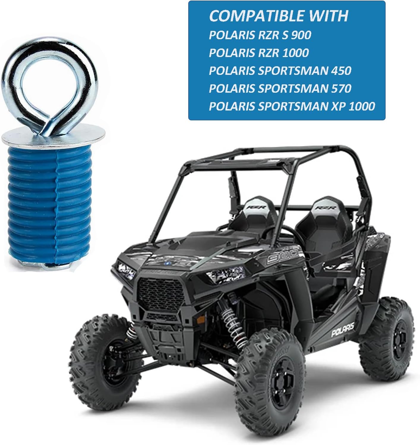 Anclajes de amarre, anclajes de goma compatibles con Polaris RZR 900 1000 XP Turbo Sportsman ACE 450 570 850, accesorios RZR XP (juego de 5), no son