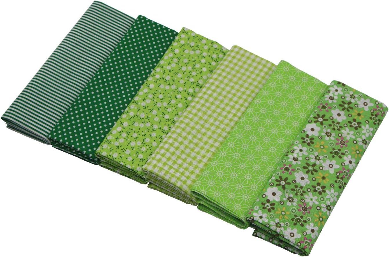 aufodara 6 piezas de 19.6 x 31.4 pulgadas (19.7 in x 31.5 in) de tela de algodón precortada rectangular de algodón para manualidades, paquete de