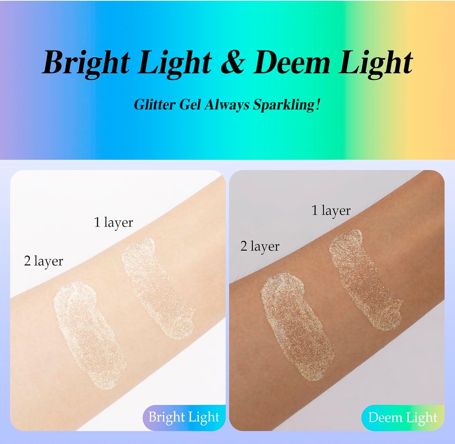 Gel de purpurina corporal blanca, gel de purpurina corporal que brilla en la oscuridad, purpurina corporal UV neón para mujeres, maquillaje para