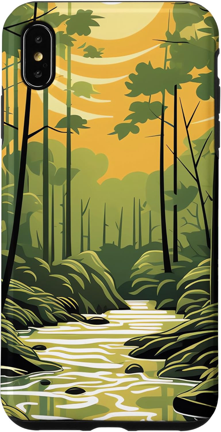 iPhone XS Max Bamboo Brilliance A Symphony of Forest Colors Case